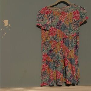 Lilly Pulitzer Colorful Floral Short Sleeve Dress